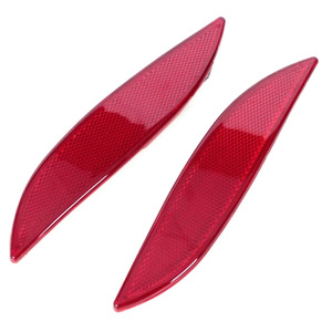 Láminas reflectantes para parachoques trasero QY, forma de menisco, para Renault Megane MK3 2008-2013, lentes LED rojas planas y convexas - Product Image 5