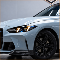 Pour BMW Série 4 M4 G22 G80 G82 2020-2026 : Phares Laser Aozoom BM50 5 points DRL, feux avant LED tricolores, amélioration des feux avant
