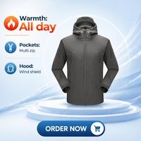 Veste coupe-vent en softshell imitation peau de requin, doublée de polaire, coupe-vent, chaude, tactique, à capuche, camouflage, unisexe, uniforme d'extérieur, en stock