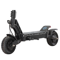 1200W * 2 Motor 60V 22.5Ah 43mph Velocidad máxima YUME HAWK Scooter eléctrico con neumáticos todo terreno sin cámara de 10x3,15"