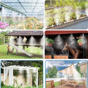 Sistema de Nebulización de 5-30 Metros con Boquillas de Latón, Adaptador de Latón de 3/4'', Nebulizador para Exteriores, Patio, Jardín, Pérgola, Invernadero - Product Image 6