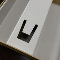 Boîte cadeau personnalisée de luxe écologique en papier kraft avec insert en carton personnalisé pour l'emballage d'électronique, de bijoux et de cosmétiques