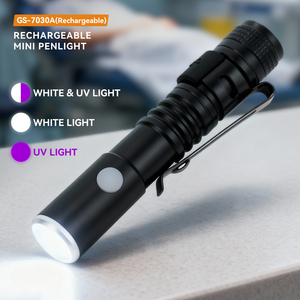 Có thể sạc lại Pocket Pen ánh sáng <span class=keywords><strong>UVA</strong></span> UVC tùy chỉnh Mini ngọn đuốc được xây dựng trong pin nhỏ Led đèn pin - Product Image 1
