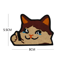 Tête d'animal Hyène Panda Requin Broderie Patch