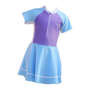 Baiya Girls One Piece Swimwear With <b>Skirt</b> Quick Dry UPF 30 High <b>Elastic</b> For Swimming And Water Sports - Product Image 5