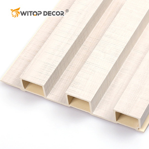 Panneau mural WPC étanche en métal lourd gratuit Revêtement mural en bois étanche à l'humidité Différentes cannelures en bois pour les intérieurs de bureaux et d'hôtels - Product Image 2