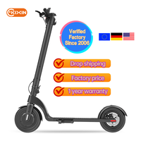 Patinete eléctrico portátil plegable de dos ruedas X7 de almacén de la UE, carga de batería intercambiable, patinete eléctrico de movilidad listo para la carretera de 100Kg