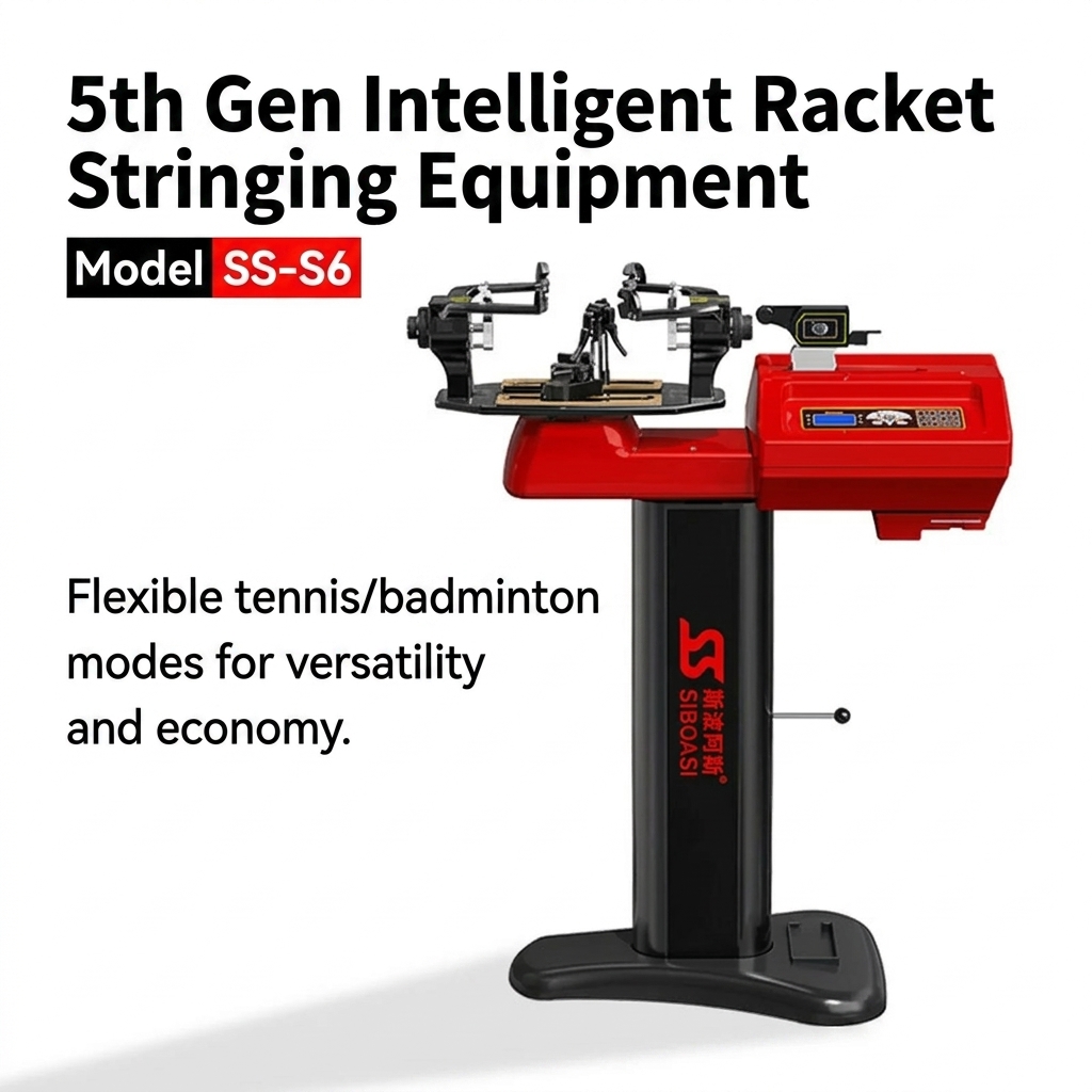 SIBOASI SS-S6 Elektronische Schlägerbesaitungsmaschine KG/LB-Umwandlung Konstante Zugkraft für Professionelle Badminton- und Tennisanwendung****^^^^ https://www.siboasi.com