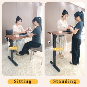 BAian โต๊ะ<span class=keywords><strong>ไม้</strong></span>ไฟฟ้าไฟฟ้าปรับความสูงได้โต๊ะศิลปะวางเท้าโต๊ะทำจากไม้เป็นมิตรกับสิ่งแวดล้อมทนทาน - Product Image 2