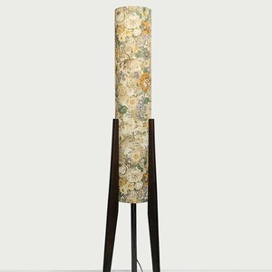 Lampe sur pied Liberty Fabric avec base en bois massif, éclairage LED, éclairage d'ambiance pour la maison, lampe cadeau, couverture de 15 à 30 m² - Product Image 1