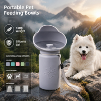 Nouveau produit transfrontalier : Gamelle et abreuvoir pliables en silicone pour chien, idéales pour les voyages en extérieur