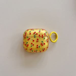 เคสป้องกันธีมเชอร์รี่แบบเต็มหน้าจอสีบล็อกเหมาะสำหรับ1st Apple airpods Pro <span class=keywords><strong>2ND</strong></span> <span class=keywords><strong>3rd</strong></span> และ4th รุ่น - Product Image 6