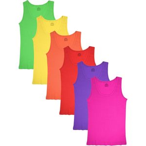 Camisetas sin mangas FOXA para mujer, 100% algodón, tela acanalada suave, paquete multicolor - Product Image 1