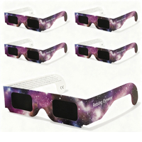 Verres d'éclipse en papier couleur-personnalisés pour les cadeaux promotionnels d'entreprise