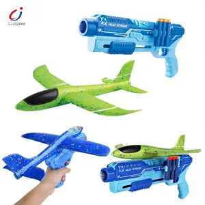 Lanceur d'avion jouet Chengji 5 en 1 jeu de tir multifonctionnel cible en plastique catapulte avion lancement planeur pistolet