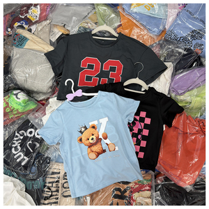 <span class=keywords><strong>Lot</strong></span> de vêtements d'été en gros, t-shirts pas chers pour enfants de 0 à 14 ans, respirants, assortiment aléatoire, surplus de t-shirts, vente en gros, livraison rapide - Product Image 1