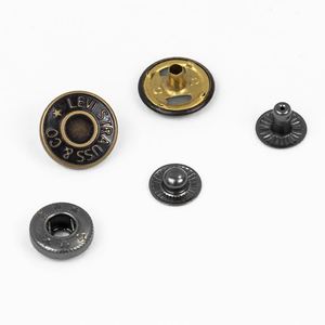 Custom Design logo Custom Covers Brass Iron Press Studs <b>Button</b> Metal Snap <b>Buttons</b> for Clothing - Product Image 6