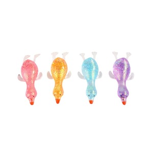 Jouet Squishy rose à paillettes avec ailes et queue transparentes pour soulager le stress, jeu anti-stress, unisexe, âge 8 à 13 ans, matière plastique - Product Image 5