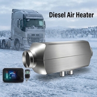 Chauffage au diesel à air en alliage d'aluminium 12V 24V 5KW avec thermostat intelligent et télécommande pour camion, camping-car, fourgonnette, bateau, chauffage de stationnement