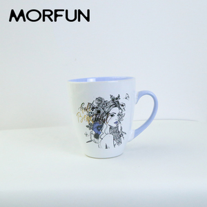 Tasse classique en verre à deux tons pour fille, 20oz, de couleur, moderne, idéal comme cadeau - Product Image 3