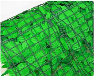 Forniture giardino 1x3 m recinzione artificiale siepe foglie verdi traliccio recinzione foglia artificiale per giardino - Product Image 4