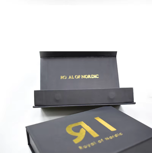 High Quality Custom Printed Magnet <b>Gift</b> <b>Box</b> <b>Black</b> Magnetic Paper <b>Box</b> with Gold Stamping Matte Lamination for Watch Embossing - Product Image 6