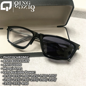 Cận thị photochromic kính chống ánh sáng màu xanh cho Reading -1.50 -2.00 chuyển tiếp Màu sắc ống kính thay đổi nhanh photogray 2025 - Product Image 2