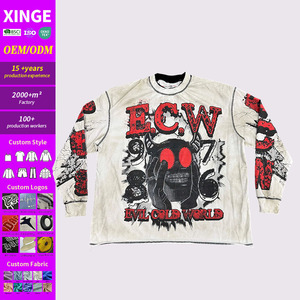 เสื้อสเวตเชิ้ตคุณภาพสูง ขายส่ง แบบยูนิเซ็กซ์ คอกลม ผ้าฝ้ายทอ 100% เป็นมิตรกับสิ่งแวดล้อม พิมพ์ลายตัวอักษร สไตล์สตรีทแวร์ เนื้อผ้าหนา ใส่ได้ทั้งแบบลำลองและแบบกันหนาว - Product Image 1