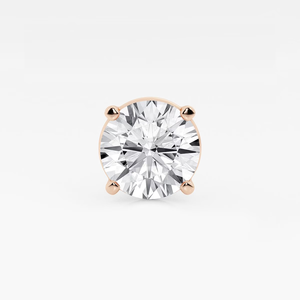 Elegante Pendiente Individual con Diamante Cultivado en Laboratorio, Casi Incoloro, de 6 Quilates, Corte Redondo, con Brillo Brillante, Joyería de Lujo Ética - Product Image 1