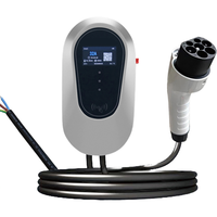 Nouvelle station de recharge pour véhicules électriques intelligente 7/11/22 kW 16/32 A, type 2, Wallbox AC, WiFi, application, NFC, RFID, utilisation domestique, Plug-and-Play, certifiée FCC/CE