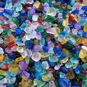 Высококачественная горячая Распродажа цветная стеклянная галька для украшения, здания, бассейна и аквариума