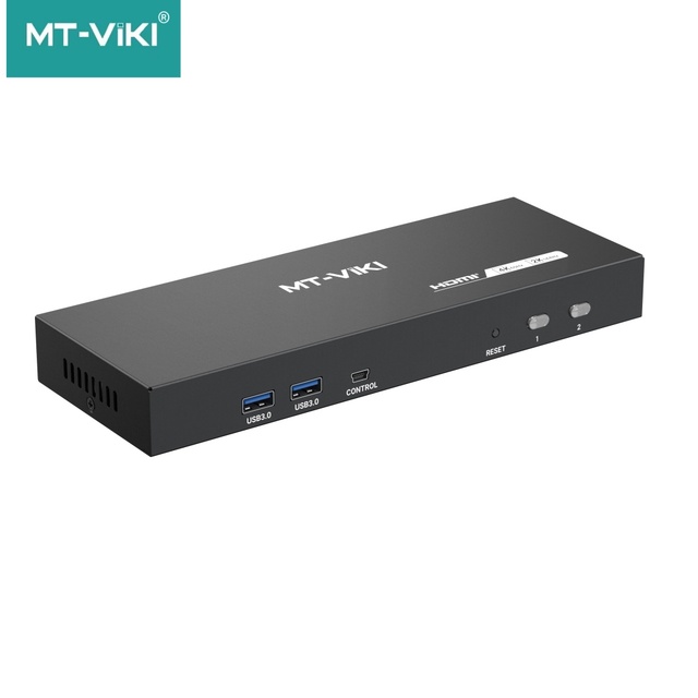 18 Gbps Hdmi 2.0 Dual Screen Kvm Switch Supports Hdmi Inputs for 4K 60Hz Usb3.0 Dual-Monitor Setups