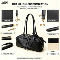 Sac bowling XISHANG en cuir de vachette pour femme, grande capacité, sac à bandoulière, style Boston, sac sous le bras, décontracté et tendance, vente en gros