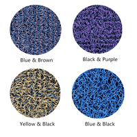 Accessoire de voiture en PVC antidérapant, bobine Double couleur, accessoire de sol avec support à pointes, 1 pièce