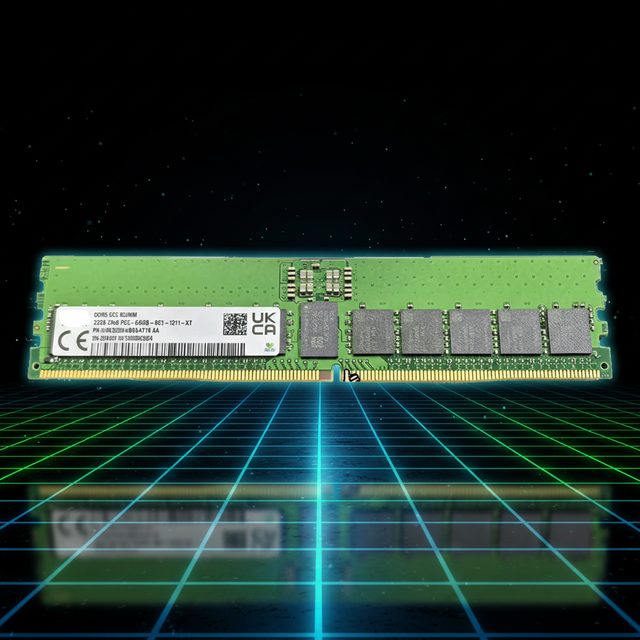 Original Sk Hynix HMCG84AHBRA477N DDR5 32GB 6400MT/s PC5-51200 ECC Registered RDIMM Single Rank X4 Memory Kit for Server Memory