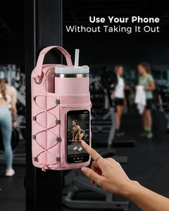 Bolsa de Gimnasio para Hombre y Mujer 2026 con Porta Botella Magnético Pequeño Negro, Forro de Poliéster Impermeable - Product Image 3