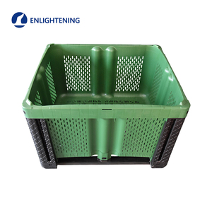 Antislip Basis Plastic Oogstbak In Elkaar Grijpende Stapelbare Productie Container Boerderij Tot Verwerker Plastic Oogstbak - Product Image 4