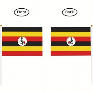 ธงมินิแบบพกพาขนาด 5.5x8.2 นิ้ว พิมพ์ลายดิจิตอลบนผ้าโพลีเอสเตอร์ ผลิตในยูกันดา พร้อมเสา PVC จัดจำหน่ายโดยตรงจากผู้ผลิต - Product Image 3