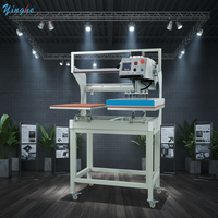 Nouvelle presse à chaud hydraulique automatique Yinghe à double station haute vitesse et haute efficacité pour usage domestique, idéale pour les t-shirts et vêtements, AC 220V
