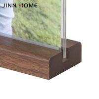 Cadre photo décoratif de table en bois MDF format A4 avec base en hêtre et couvercles en plexiglas, respectueux de l'environnement et traité UV, vente en gros