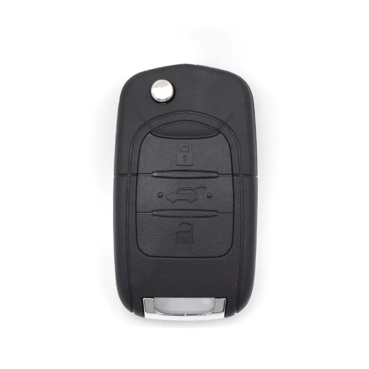 Topbest Penutup Kunci Mobil Lipat 3 Tombol dengan Bilah TOY49 dan Logo untuk Kunci MG Penutup Kunci Mobil Mg