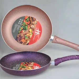 Wok antiadherente verde de <span class=keywords><strong>12</strong></span> pulgadas, sartén para freír Wok de 30cm, sartén antiadherente de piedra médica, juego de utensilios de cocina de aluminio Marnites con tapa - Product Image 1