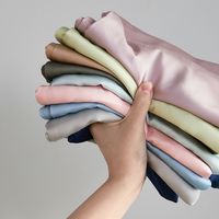 Véritable Housse de Coussin Classe A 100 en Lyocell, Couleur Unie, Moderne et Minimaliste, pour l'été, en Soie Brocart, Vente en Gros