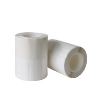 Étiquettes autocollantes blanches vierges en PP, imperméables, haute brillance, imprimables, en rouleau, pour bijoux, appareils photo, téléphones portables, présentoirs