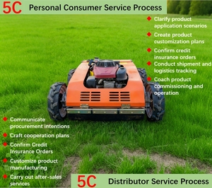 Tondeuse à <span class=keywords><strong>gazon</strong></span> miniature télécommandée sans fil 4x4 à moteur essence 4 temps certifiée CE 2026 pour terrains en pente, fabrication chinoise - Product Image 6