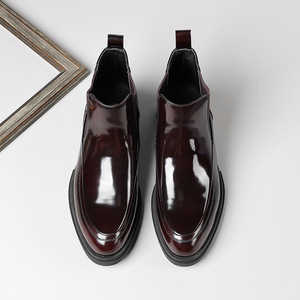 Zapatos Formales de Negocios para Hombre, de Cuero Genuino, con Punta Cuadrada, Estilo Oxford, para Boda, Diseño Antideslizante - Product Image 3