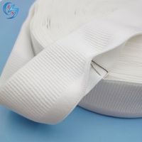 Bande ouverte en nylon à haute élasticité 3cm 4cm 5cm de large noir blanc coloré pour vêtements Textiles de maison Apparel-Y bande élastique