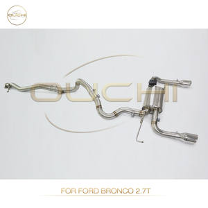 Catback de escape de acero inoxidable OUCHI para Ford <span class=keywords><strong>Bronco</strong></span> 2,7 T tubo de escape con válvulas de silenciador piezas de rendimiento automático de alto flujo - Product Image 3