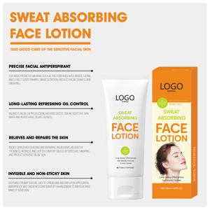 Lozione Antitraspirante <span class=keywords><strong>Viso</strong></span> Controllo Oleosità Opacizzante Assorbente Sudore Idratante Cura della Pelle Zona T 50ml OEM ODM - Product Image 4