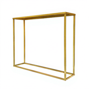 Gold Metal Wedding Flower Stand 100cm Large <b>Table</b> Centerpiece Iron Floral Frame for Main <b>Table</b> Decor Event <b>Party</b> Ready to Ship - Product Image 6